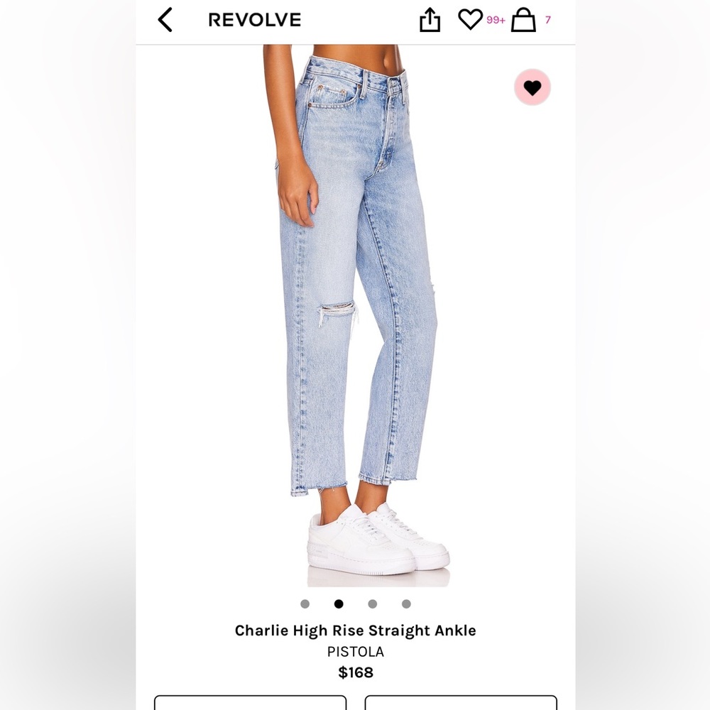 Pistola Charlie high rise denim SOLD OUT on revolve